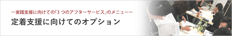 定着支援に向けてのオプション